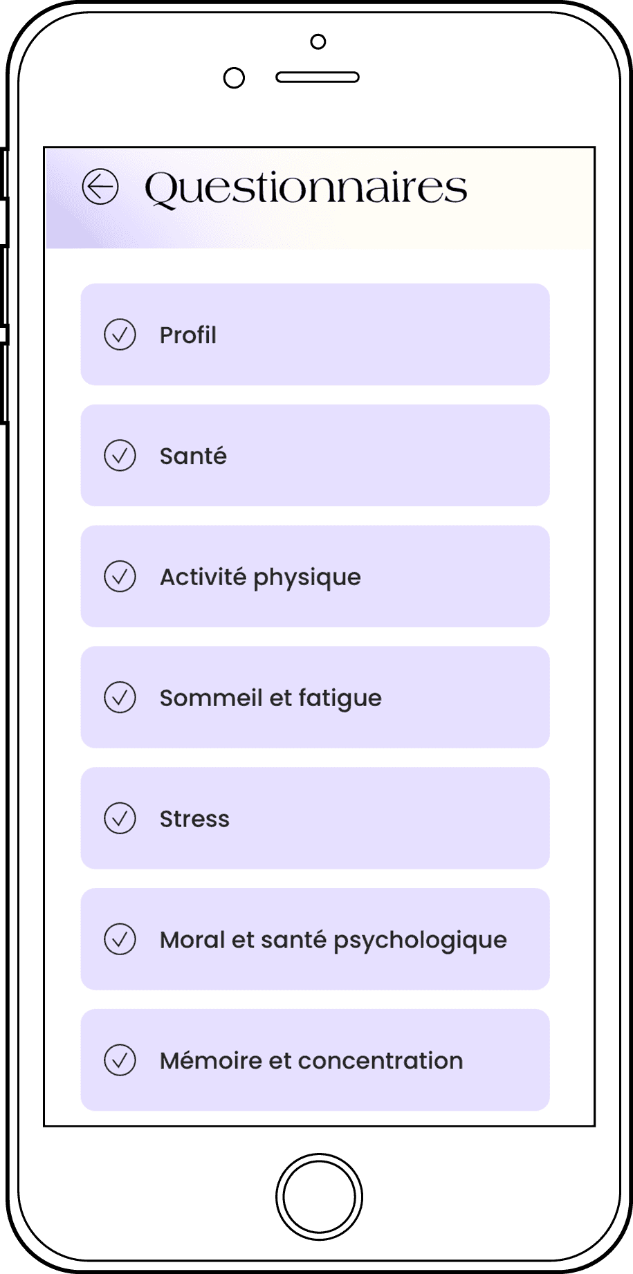 Application mobile