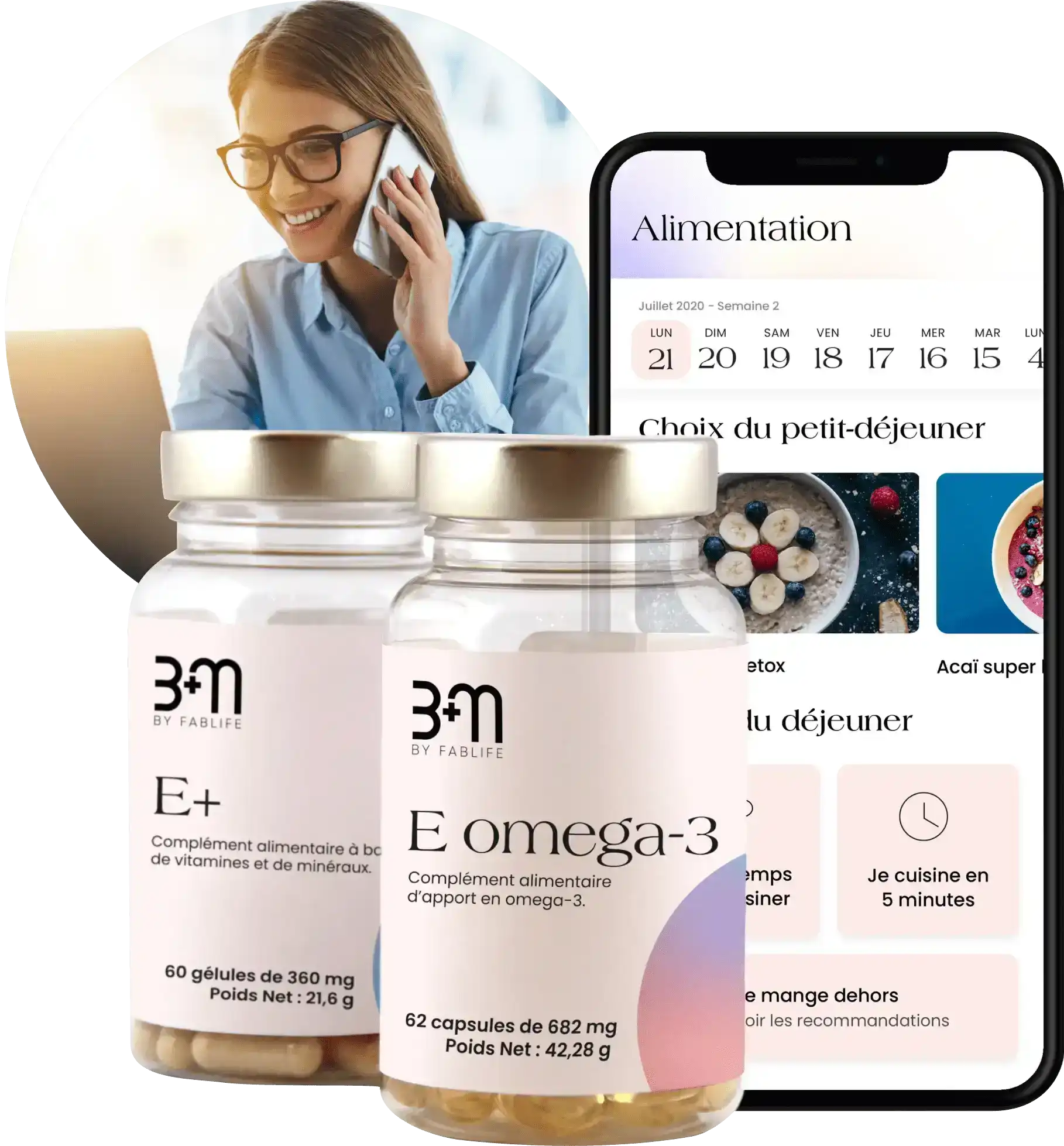 Compléments alimentaires BeMum et application mobile